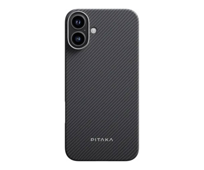Etui / obudowa na smartfona PITAKA Ultra-Slim Case Black/Grey Twill  iPhone 16